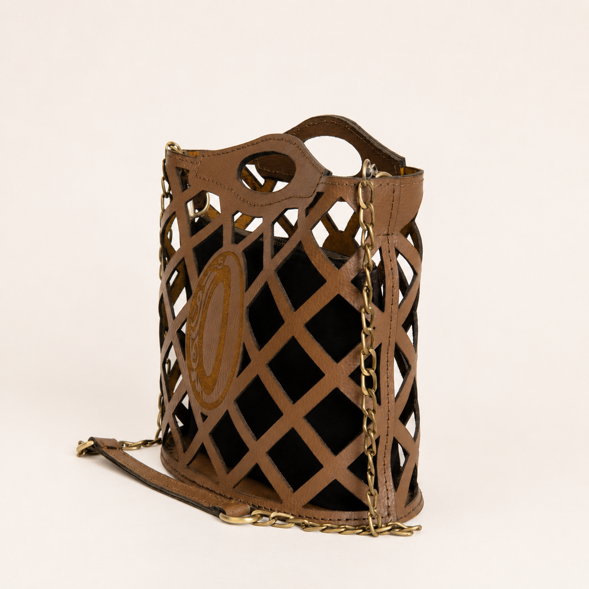 Onna Mesh Natural Leather Bag