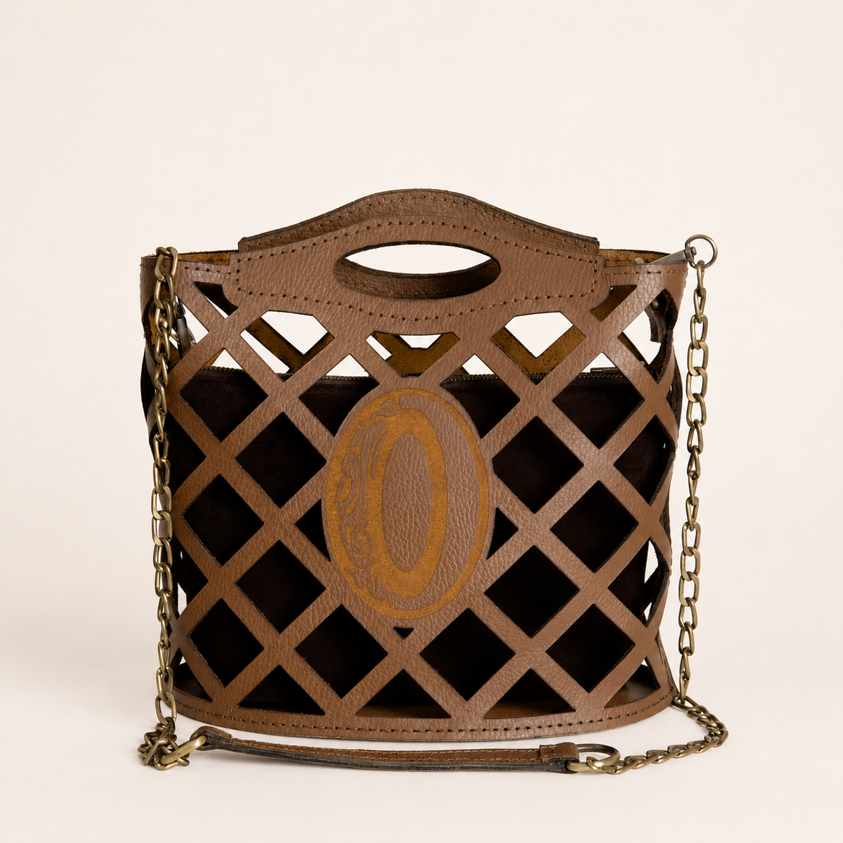 Onna Mesh Natural Leather Bag