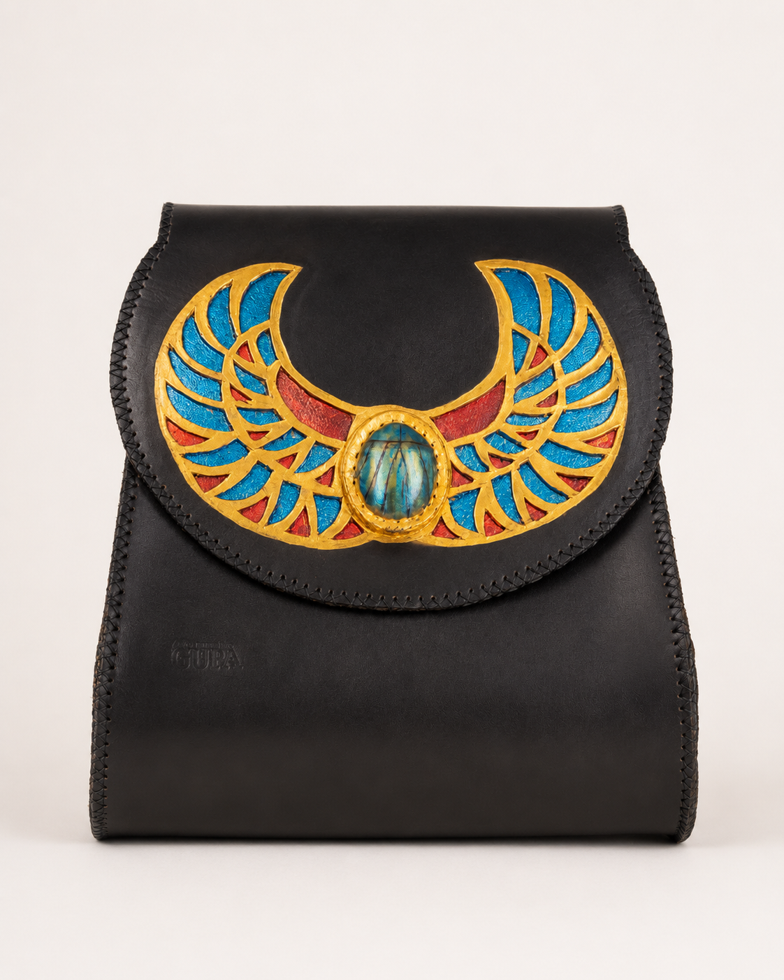 Scarab Natural Leather Backpack