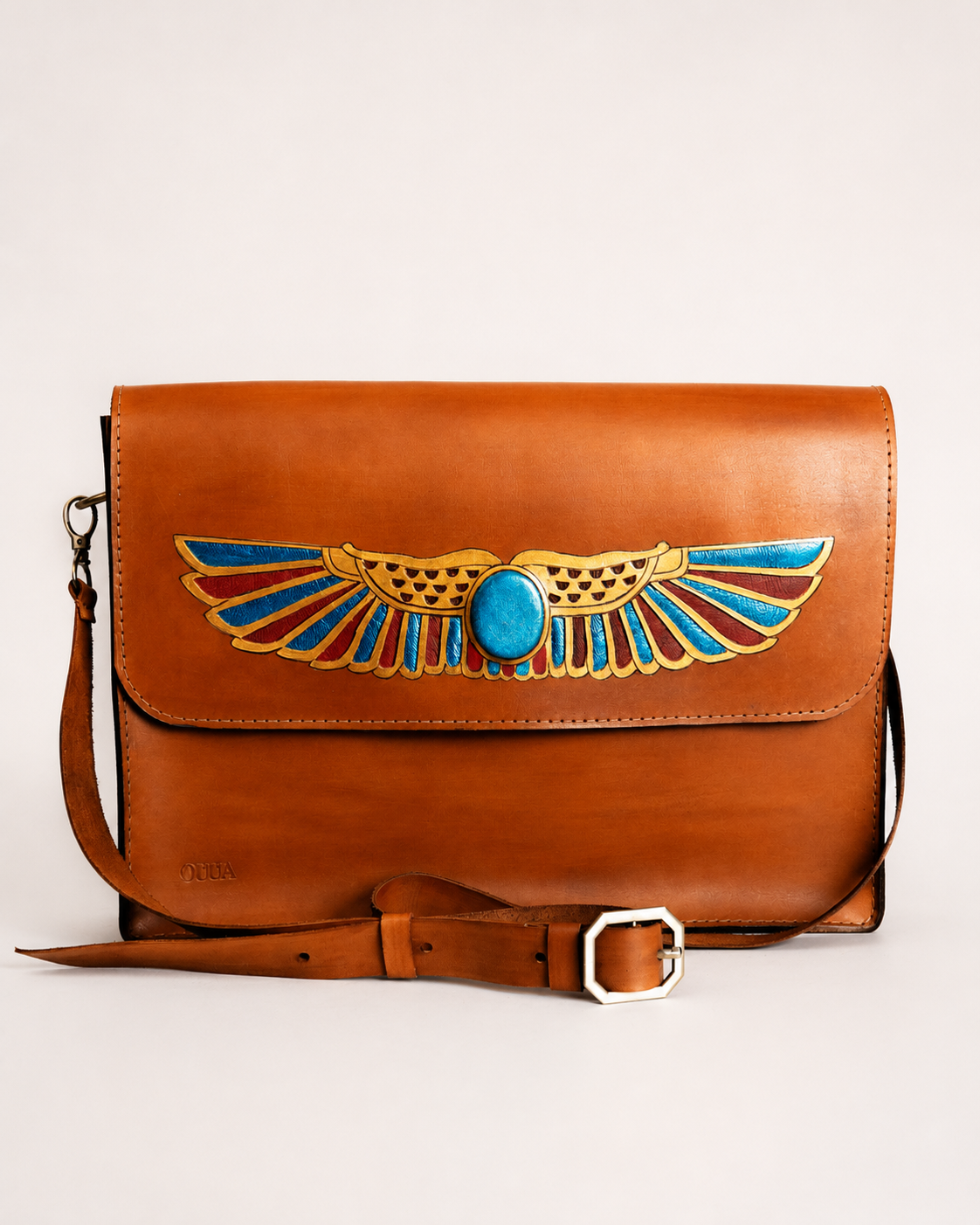 Ra Natural Leather Laptop Bag