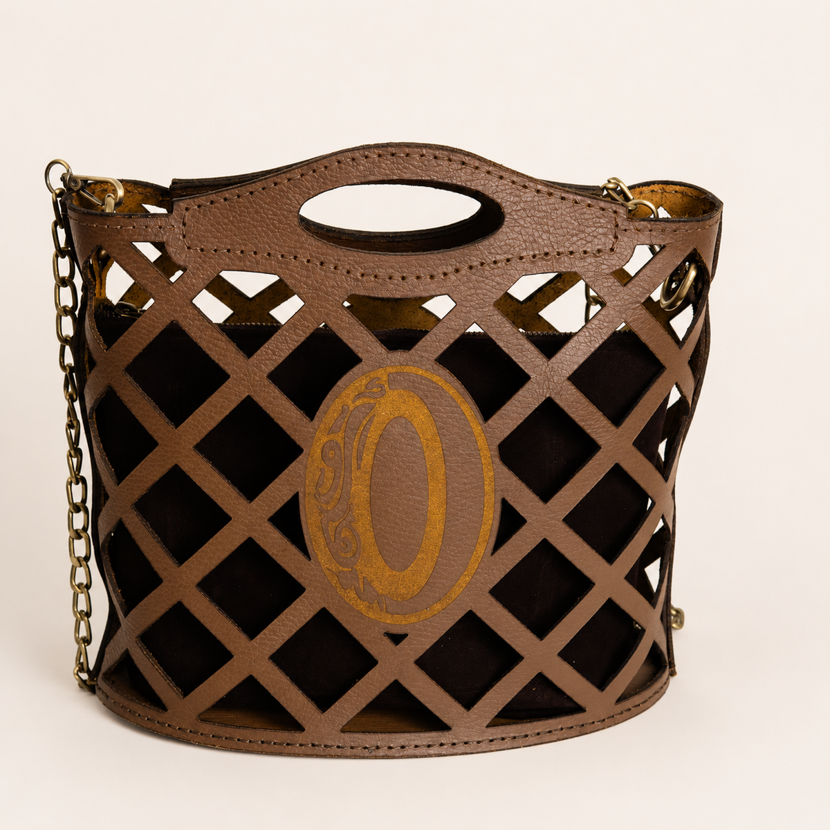 Onna Mesh Natural Leather Bag
