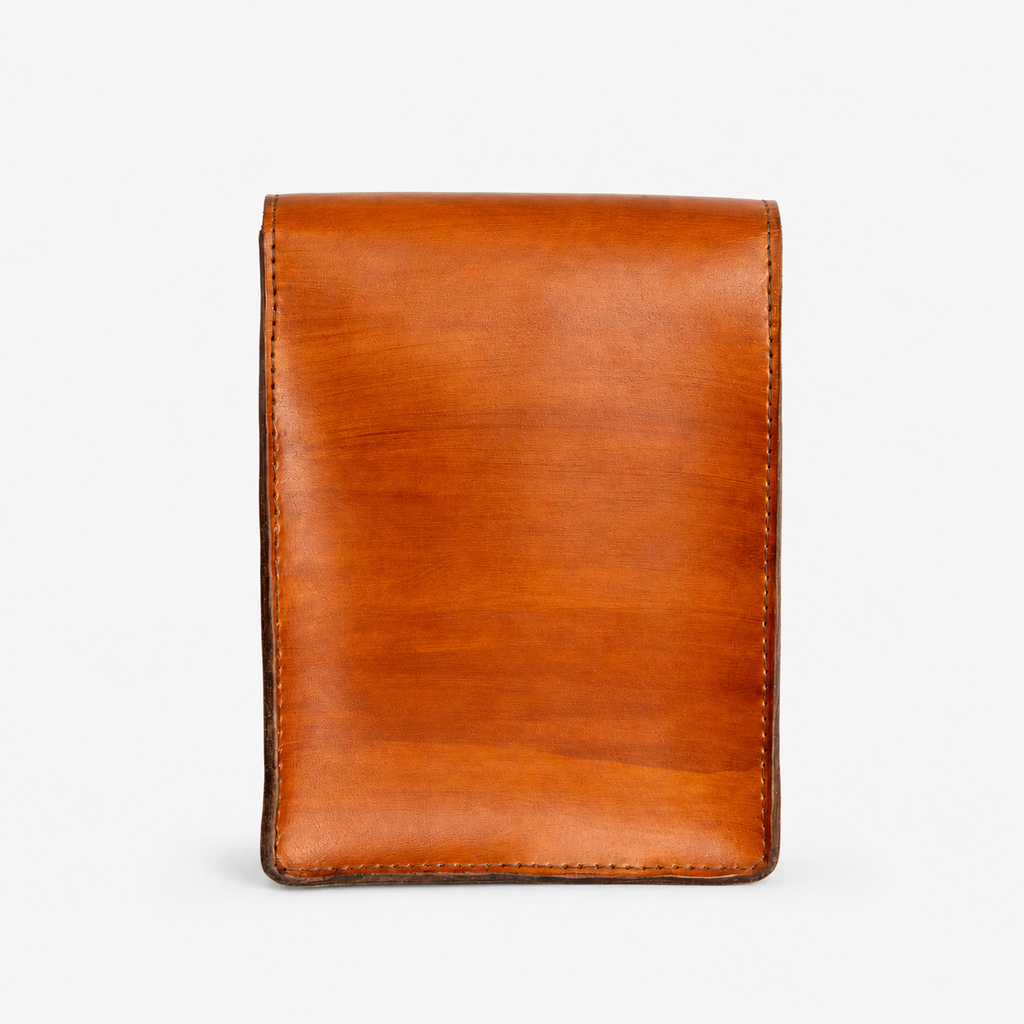 Ankh Natural Leather Crossbody Bag