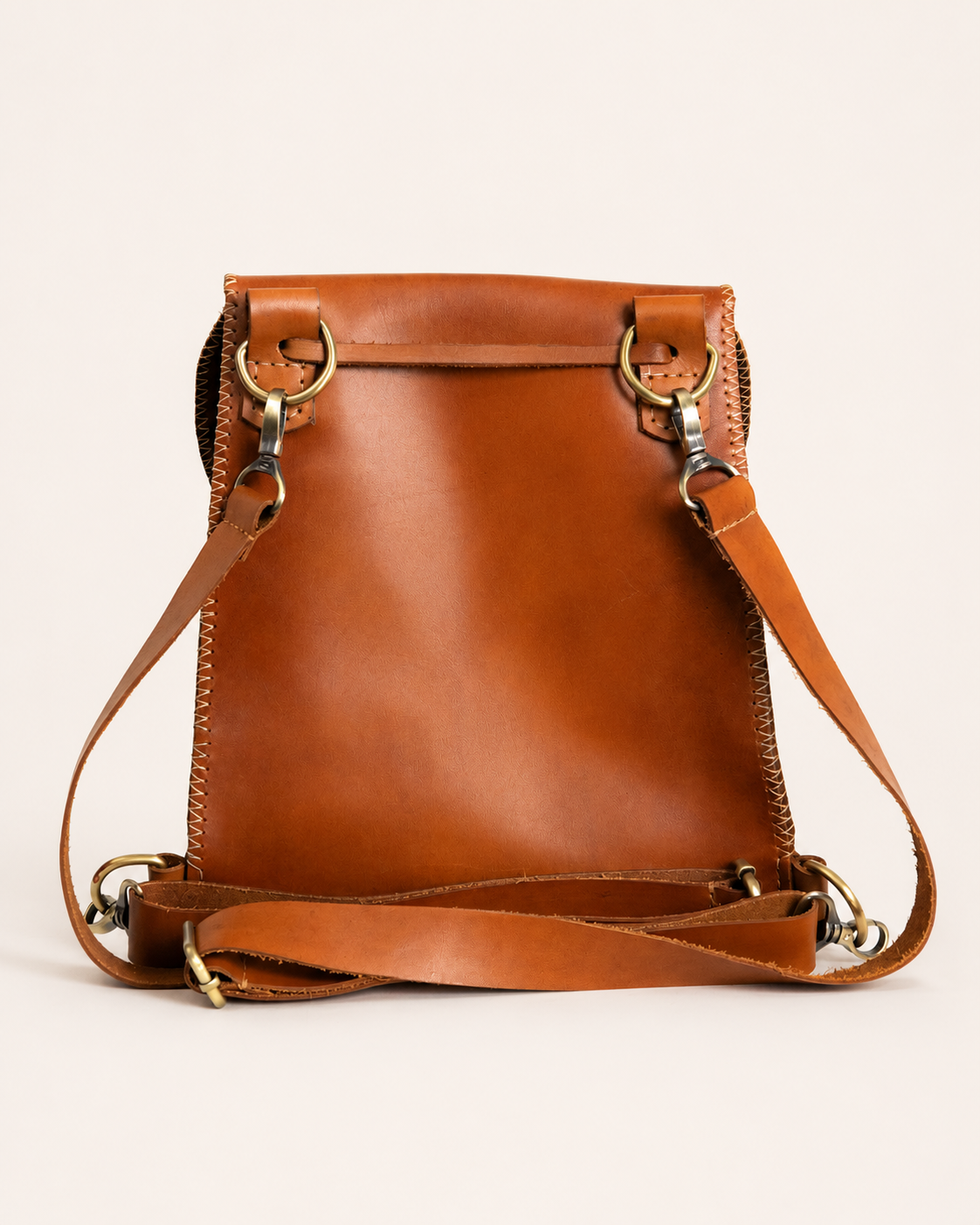 Scarab Natural Leather Backpack