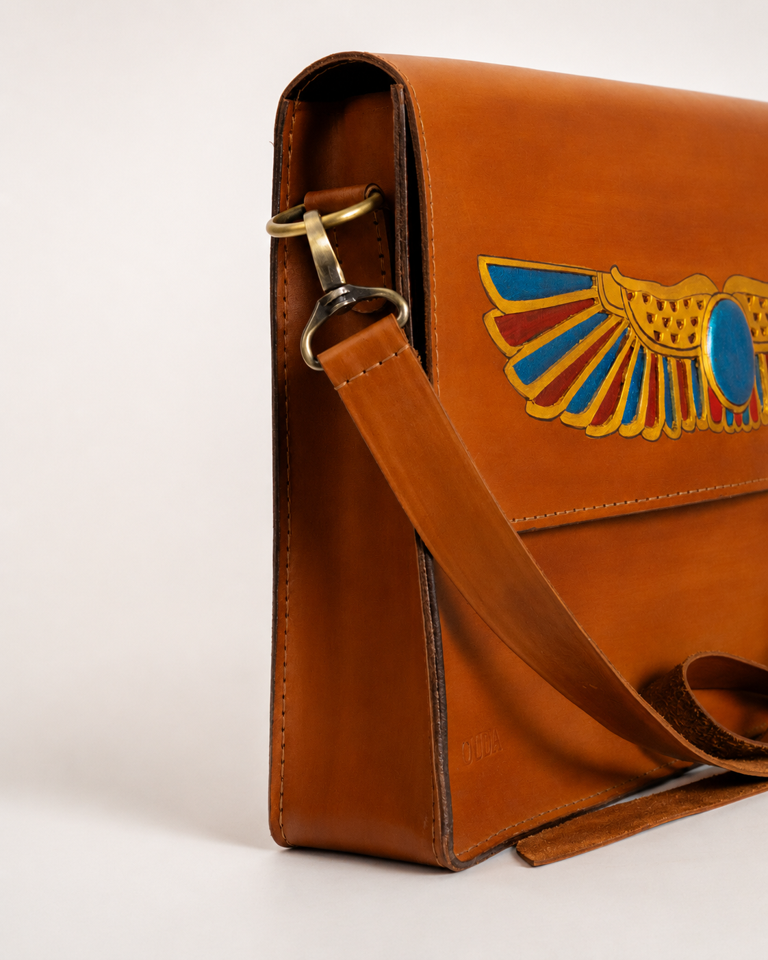 Ra Natural Leather Laptop Bag
