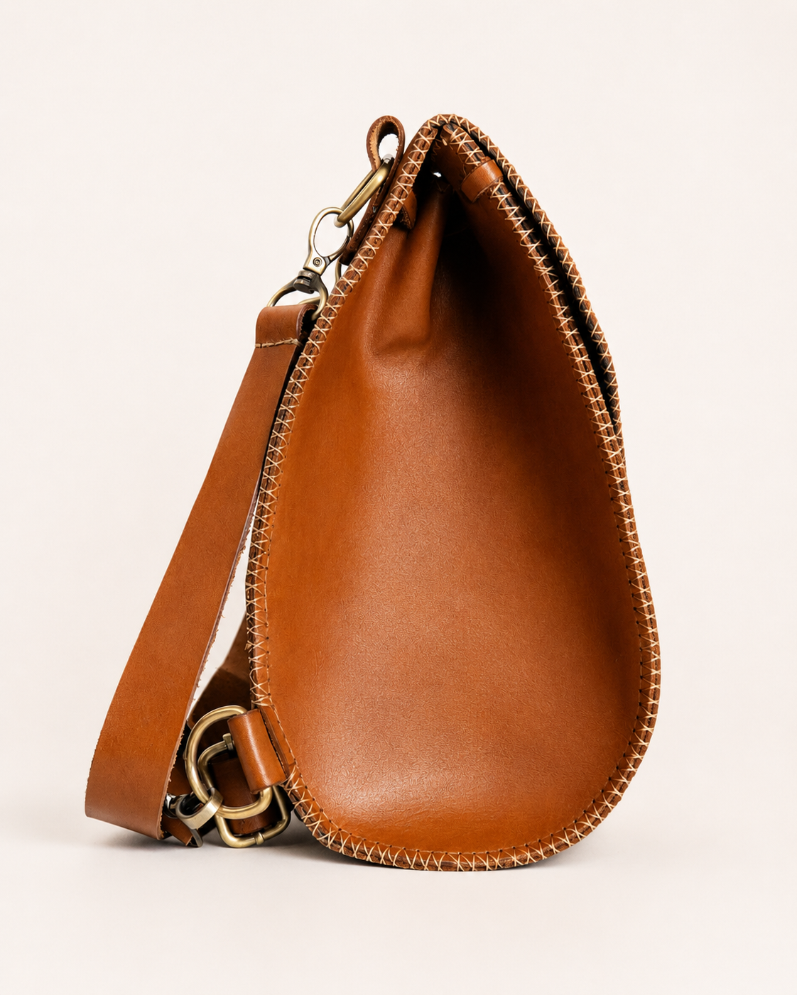 Scarab Natural Leather Backpack