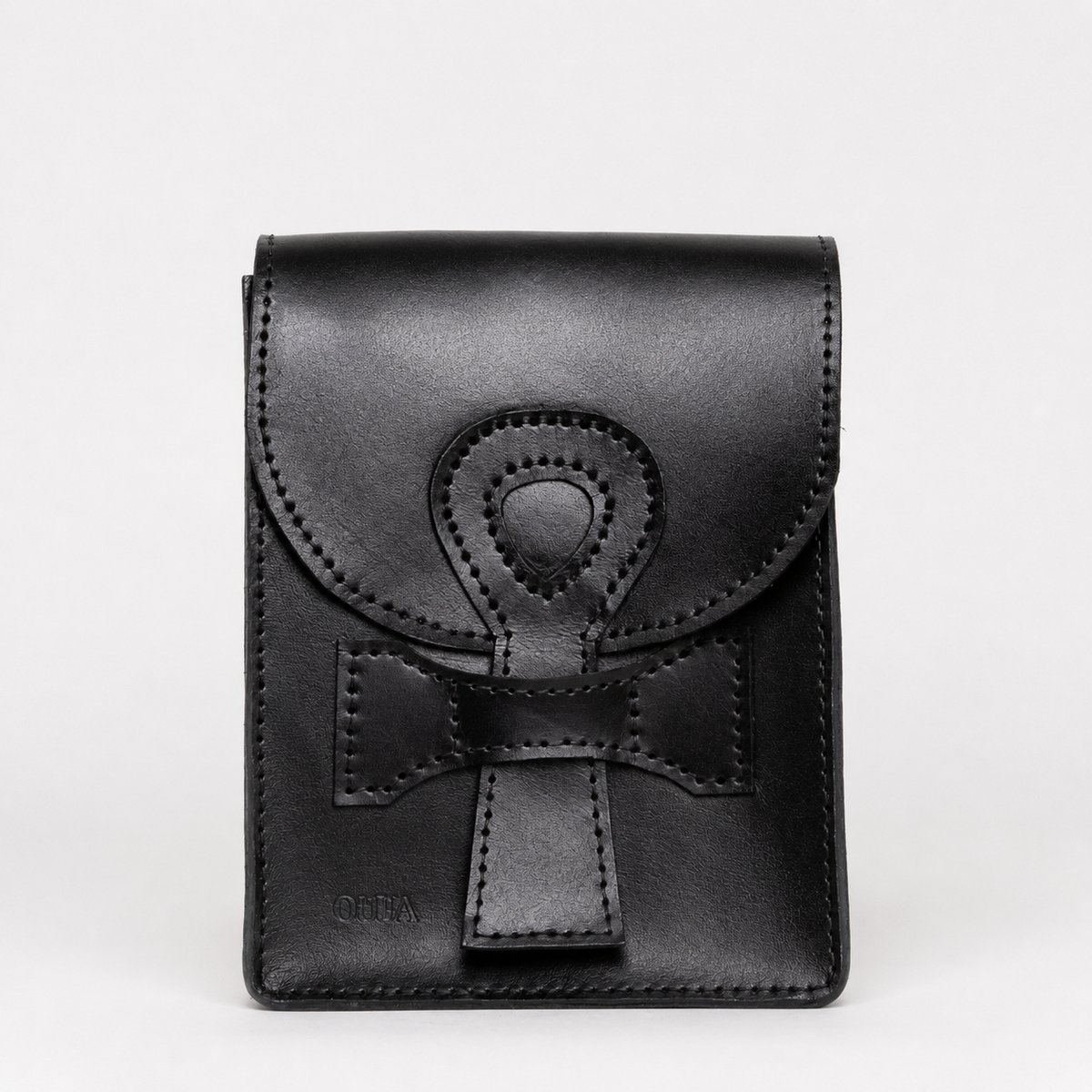 Ankh Natural Leather Crossbody Bag